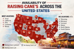 Availability of Raising Cane’s Across the United States