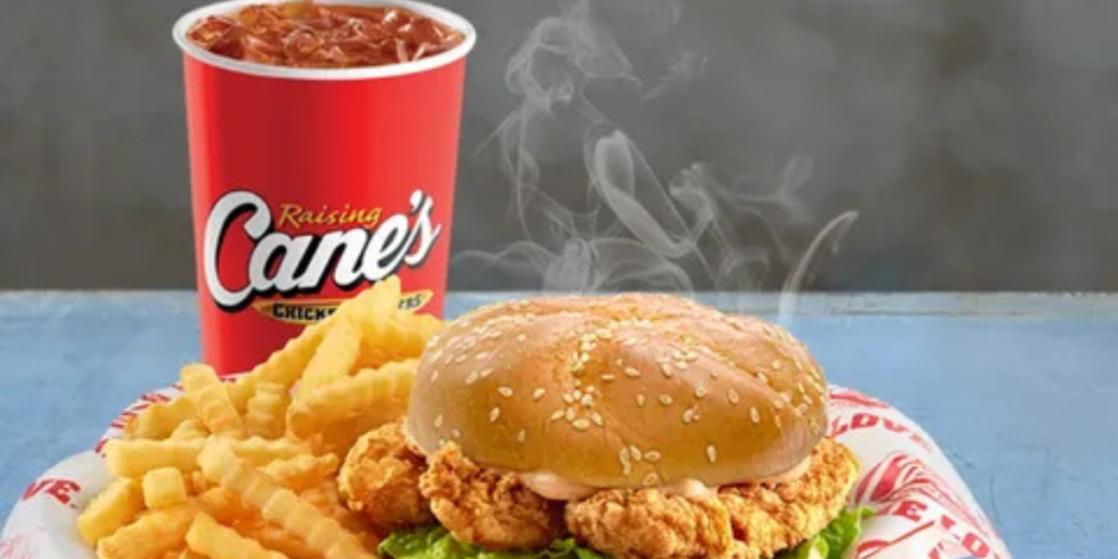 What is the sandwich combo at Canes?