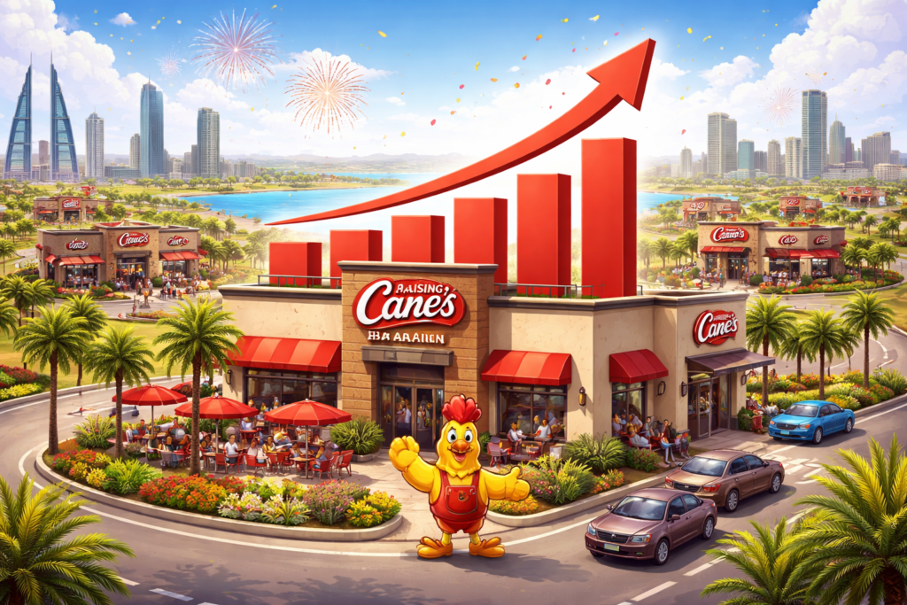 Growth of Raising Cane’s in Bahrain
