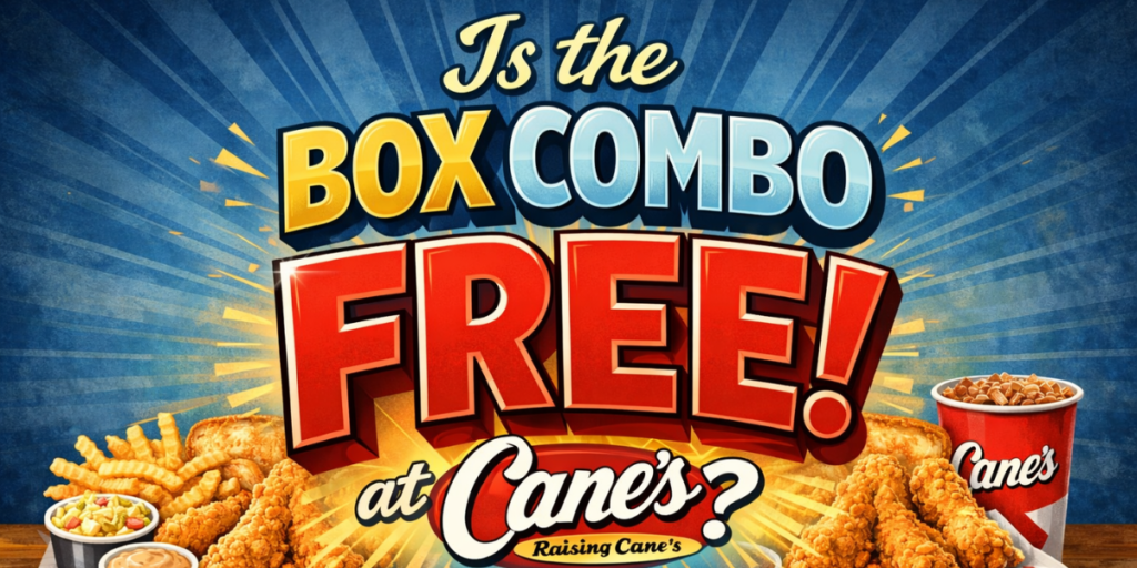 Is the box combo free at Canes?