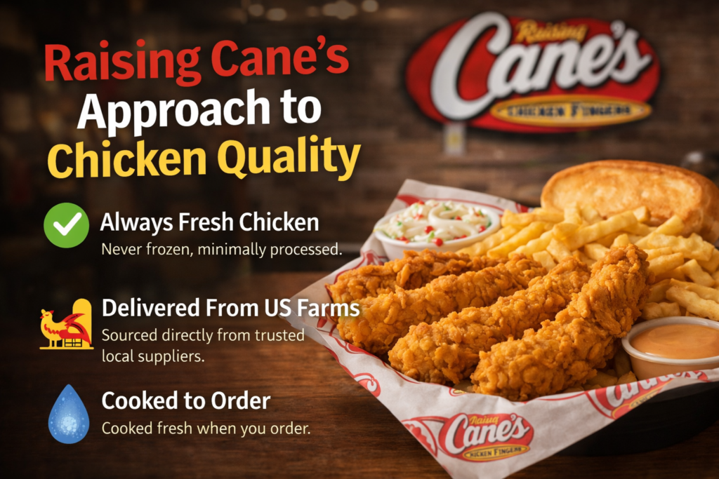Is Raising Cane’s Chicken Fresh or Frozen? Full Answer Explained