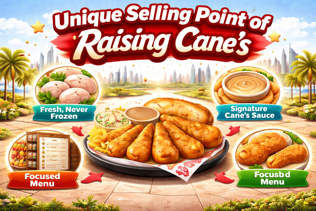 Unique Selling Point of Raising Cane’s