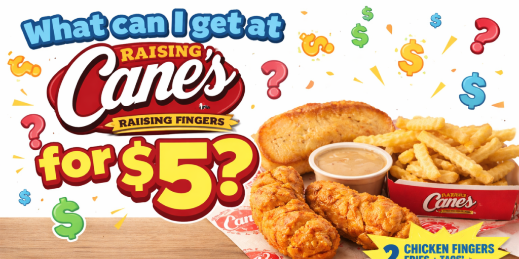 What can I get at Raising Cane's for $5?