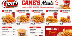 What comes in a cane meal?